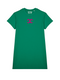 Badstof Dress CC Velvet Neon Pink - Green
